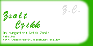 zsolt czikk business card